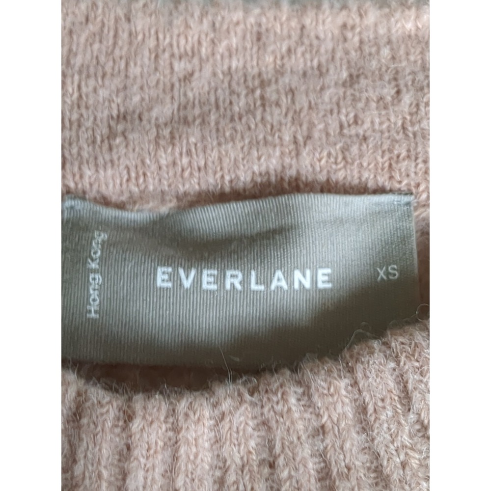 Everlane Oversized‎ Alpaca Crew Sweater Sz XS Peach Orange - Picture 7 of 9